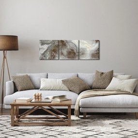 Obraz  - Onyks (z zegarem) (90x30 cm)