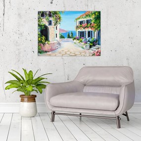 Obraz - Grecka aleja, obraz olejny (70x50 cm)