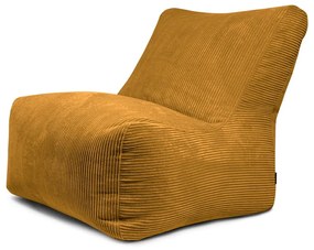 Musztardowy sztruksowy worek do siedzenia Seat 100 Lounge – SLOWDOWN