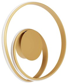 Redo 01-4355 - Ściemnialna lampa ścienna LED TORSION LED/30W/230V złota