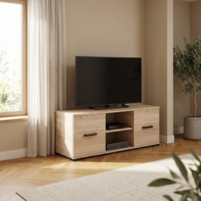 Szafka RTV stojąca ALBANO 122 cm do Salonu pod Telewizor - Dąb artisan
