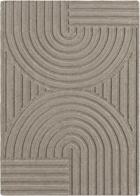 Dywan nowoczesny Pompei 3D szaro-beżowy 80 cm x 150 cm