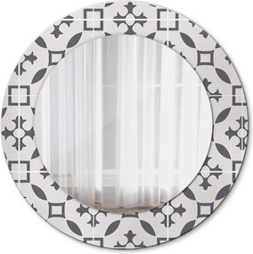 Lustro dekoracyjne okrągłe Antyczne płytki