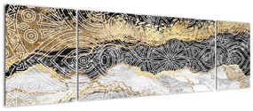 Obraz - Mandala w marmurze (170x50 cm)