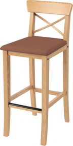 Pokrowiec na krzesło barowe Ingolf z tapicerowanym siedziskiem