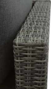 Zestaw rattanowy MALIBU dla 6 osób (szary)