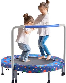 Trampolina SucceBuy Trampolina 91,5 cm dla Dzieci, Składana Miniaturowa Trampolina dla Maluchów do Użytku Wewnątrz i na Zewnątrz