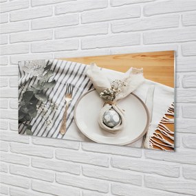 Panel nad Blat Kuchenny Wielkanocny Talerz Pełen Kwiatów