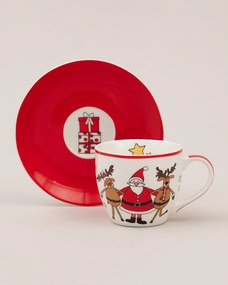 Filiżanka ze spodkiem Spirit of Christmas porcelana 200ml