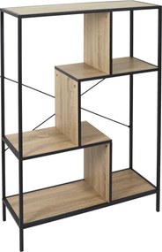 Loftowy regał w kolorze drewna Rack M