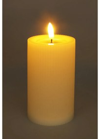 Zewnętrzna świeczka LED 7,5 x 12,5 cm, beżowy, nabaterie