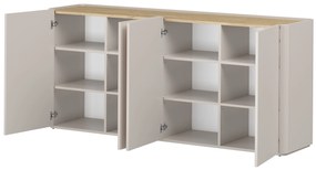 Komoda Elivo 200 cm - kaszmir / dąb olejowany
