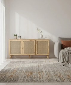 Duża rustykalna komoda z półkami T9-Z93