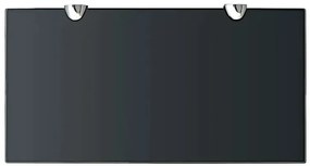 Elegancka czarna szklana półka 40x20 - Imker