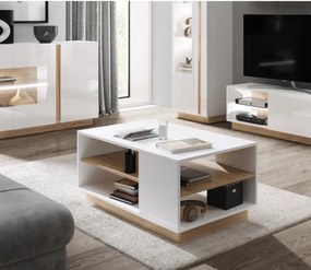 RACO Stolik Kawowy Biały – Nowoczesny Stół do Salonu