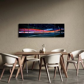 Obraz miasto nocą (170x50 cm)
