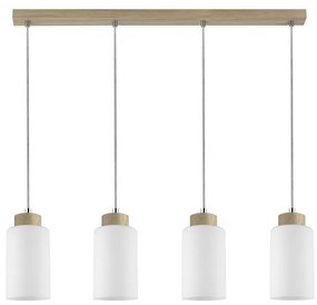 Spot-Light 1720474 - Lampa wisząca BOSCO 4xE27/60W/230V na linkach