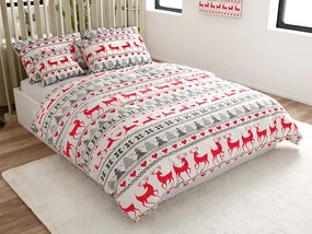 PrzytulneMieszkanie.pl PrzytulneMieszkanie.pl Pościel flanelowa DEER DREAMS białe Rozmiar pościeli: 70 x 90 cm | 140 x 220 cm