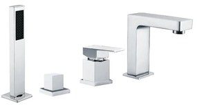 Mexen Cube bateria wannowa, chrom - 72932-00