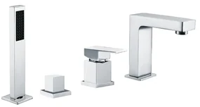Mexen Cube bateria wannowa, chrom - 72932-00
