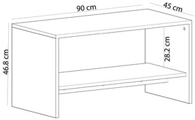 Stolik konferencyjny Apollon White and Sapphire Oak