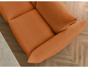 Pomarańczowa rozkładana sofa 214 cm Ernest – Bobochic Paris