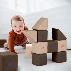 Zestaw klocków magnetycznych do żłobka JollyHeap Pixi - 12 elementów