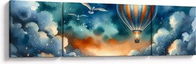 Obraz - Lot pod nocnym niebem (170x50 cm)