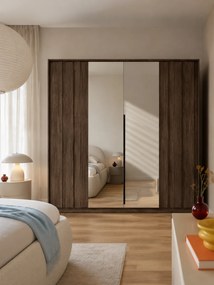 Szafa Flaro 223 cm z oświetleniem - dąb dunin