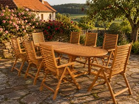 Doppler TAMAN LEVERTON FSC® zestaw mebli ogrodowych 8+1