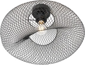 Nowoczesna lampa sufitowa czarna - Zora