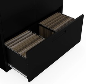 Megan Czarny - szuflada na dokumenty 195cm