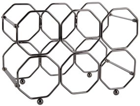 Stojak na wino HONEYCOMB, na 6 butelek, 31 x 22 x 16,5 cm