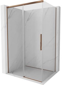 Mexen Rox kabina prysznicowa rozsuwana 135 x 95 cm, transparent, różowe złoto - 8C2-135-095-60-00