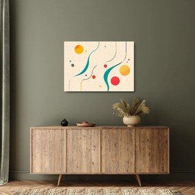 Obraz na szkle - Minimalistyczna kolorowa ilustracja (70x50 cm)