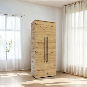 Szafa Otwierana Dwudrzwiowa 80cm x 200cm ARTISAN | Półki + Wieszak