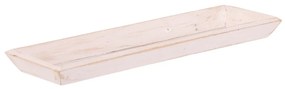 Drewniana taca Riaza biała, 35 x 12 x 3 cm