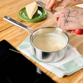 Garnek ze stali nierdzewnej z pokrywką odpowiedni na indukcję 1,2 l Lucca 3.0 – FABINI