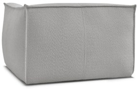 Jasnoszary fotel z materiału bouclé Giorgia – Bobochic Paris