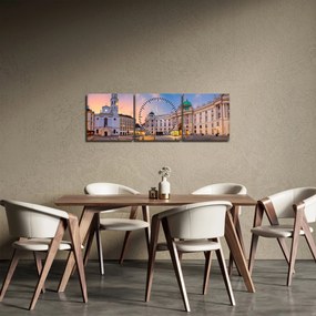 Obraz - Austria, Wiedeń (z zegarem) (90x30 cm)