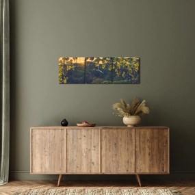 Obraz - Winnica (z zegarem) (90x30 cm)