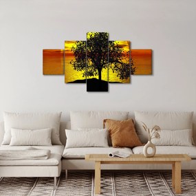 Obraz sylwetki drzewa (125x70 cm)