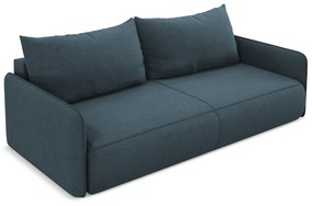 Niebieska rozkładana/ze schowkiem sofa 216 cm Nanea – Makamii