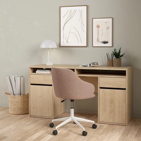 Biurko z kontenerkami Function Plus 149 cm jackson hickory