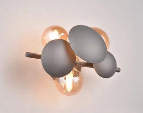 Kinkiet w szaro-złotym kolorze Bubble – Trio Select