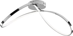 Lampa sufitowa Infinity z metalu i polerowanego chromowanego aluminium ze zintegrowaną diodą LED dł. 70 x 30 BL239-PCR