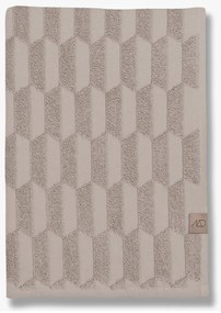 Beżowy bawełniany ręcznik kąpielowy 70x133 cm Geo – Mette Ditmer Denmark