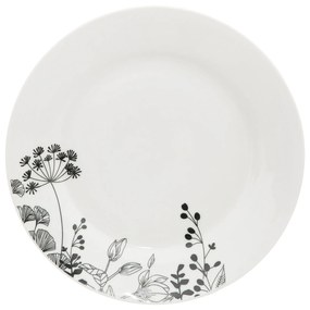 Porcelanowa zastawa dla 6 osób WHITE FLORAL, 18 elementów