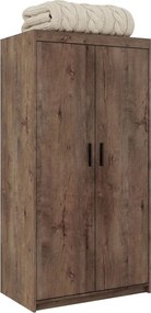 Szafa na ubrania z drążkiem i półkami dąb lefkas Z6-S99