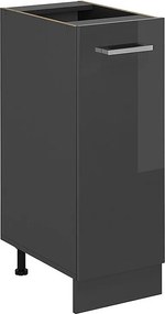 Szafka apteczna antracyt wysoki połysk 30x46x81.6 r-line